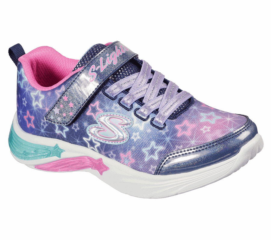 S Lights Star Sparks Navy Multi Skechers