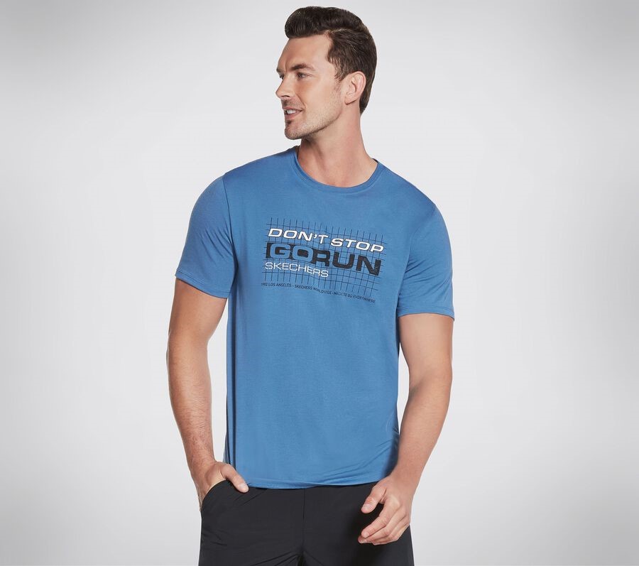 Bekleidung Don't Stop Go Run Tee Skechers Blau