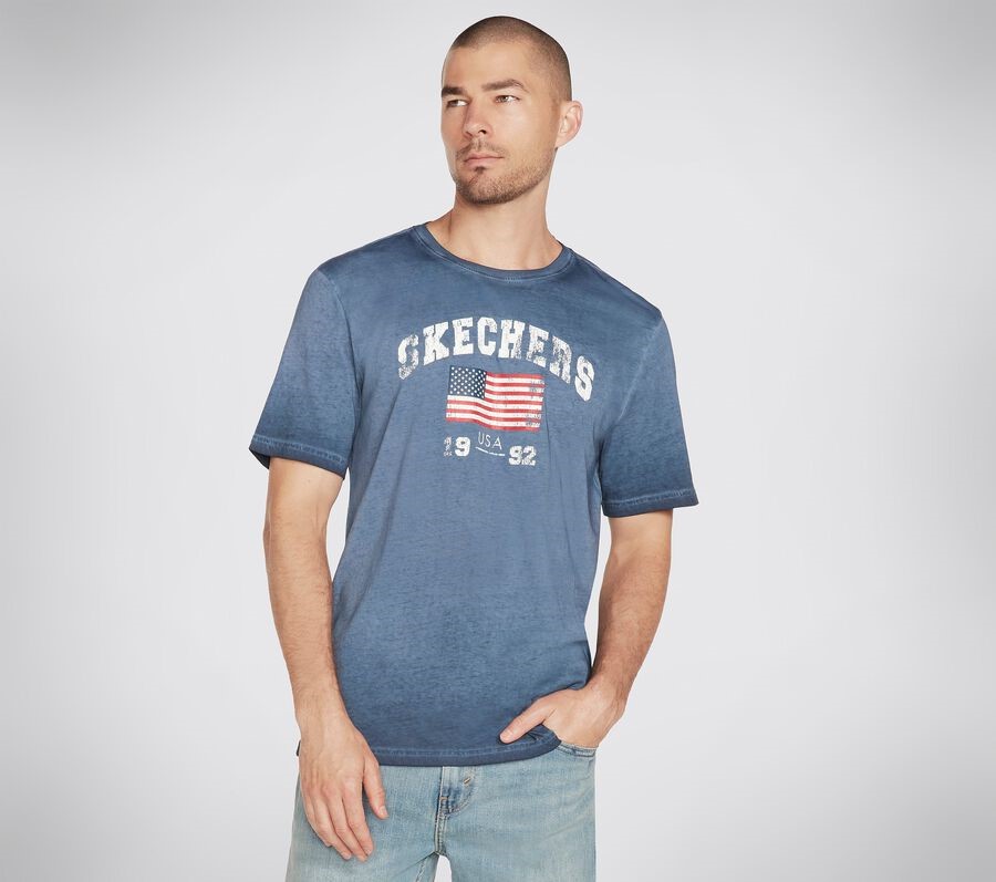 Skech-dye Americana 92 ​​​​t-shirt Skechers Navy